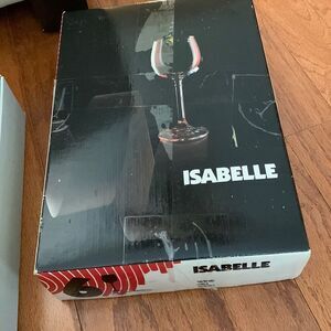 Vintage Set of six Bohemia Fine Lead Crystal 190 ML clear Wine Glasses